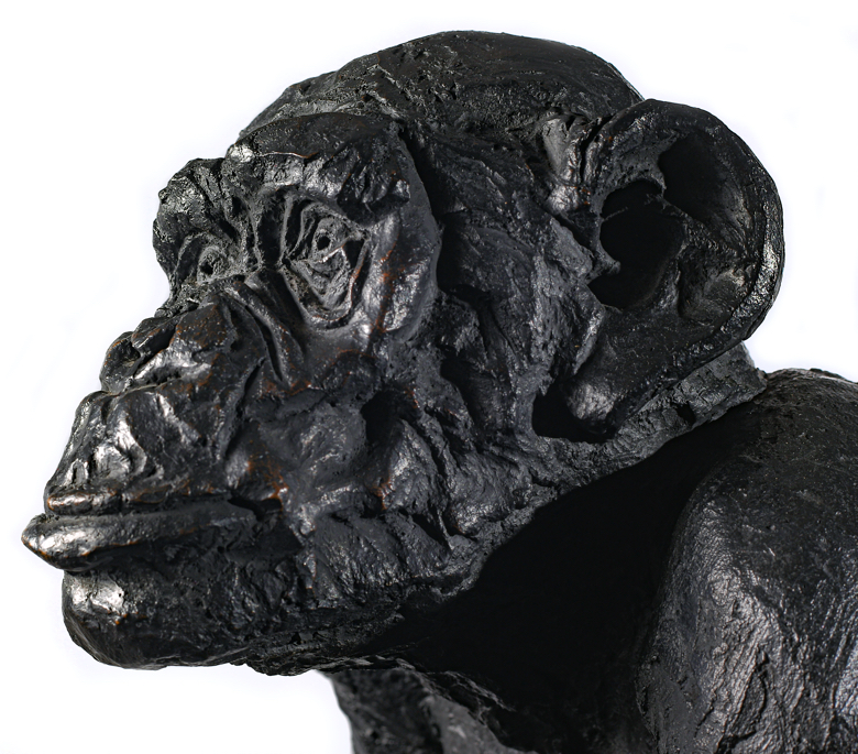 animale sculture bronze gorille